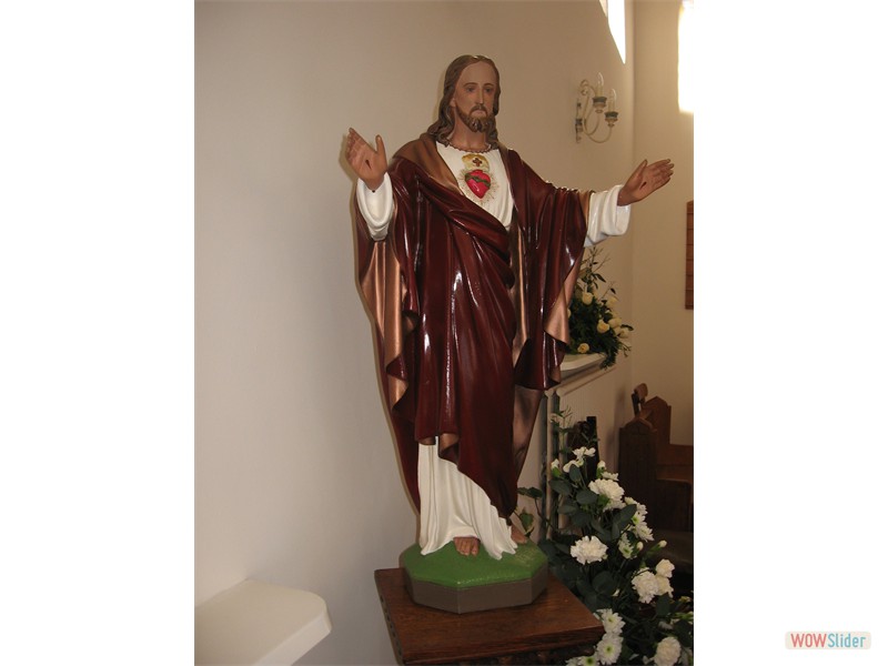 Our Lady and St John The Baptist Church statues- The Sacred Heart