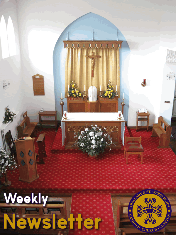 Picture of the altar at Our Lady and St. John the Baptist Catholic Church