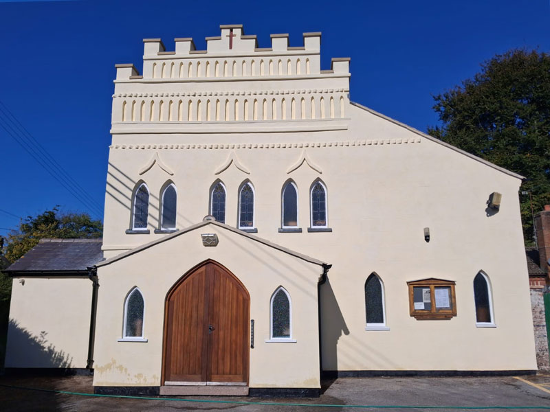 Front Exterior of Our Blassed Lady and St. John The Baptist in Ashley