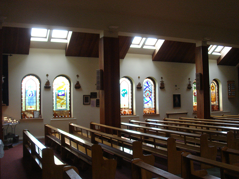 Our Lady and St. Werburgh Church and Pews Looking South