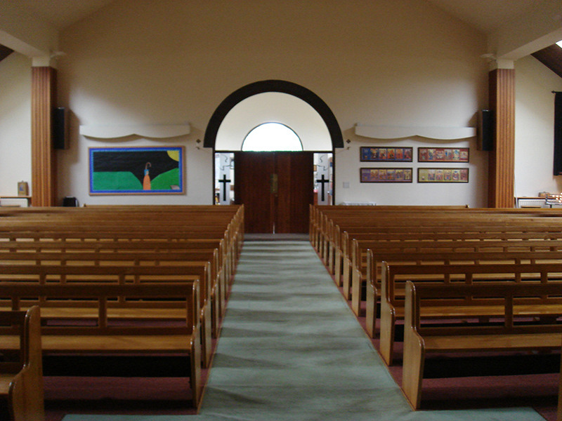 Our Lady and St. Werburgh Church Pews Looking West